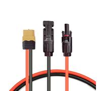 SIGANDG Câble de charge solaire Adaptateur de panneau solaire mâle vers XT60 mâle Câble solaire pour River Pro MAX Powerstation 757 Powerhouse et EF DELTA 2 Powerhouse Solar Generator(12 AWG 60CM)