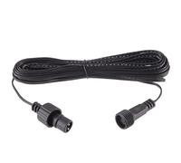 SIGANDG Câble d'extension lumineux Noël étanche IP44 Noir 2 broches mâle/femelle LED basse tension 10 m