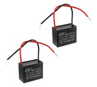 SIGANDG CBB61 4uF 450V AC 50/60 Hz Climatiseur Ventilateur Moteur Condensateur de Marche (Lot de 2)