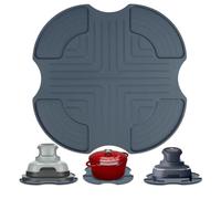 SIGANDG Dessous De Plat En Silicone Pour Friteuse à Air Ninja Crispi Air Fryer Accessoires,Ninja Crispi Friteuse Portable 3,8L, 4-En-1 Fn101EUGY Kaempe,Tapis De Plan De Travail Résistant à La Chaleur