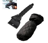 SIGANDG Grattoir à Glace avec Gant raclette Pare Brise,Doublure chauffante,Bande élastique enserré, de Glace Gratte Glace Voiture Professionnel Rencontre Le Meilleur grattoir Pare Brise Voiture Gant