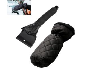 SIGANDG Grattoir à Glace avec Gant raclette Pare Brise,Doublure chauffante,Bande élastique enserré, de Glace Gratte Glace Voiture Professionnel Rencontre Le Meilleur grattoir Pare Brise Voiture Gant