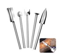 SIGANDG Jeu de Mèches de Sculpture sur Bois pour Dremel 5 Pièces Différents Outils de Sculpture en Bois Mèches 1/8 de pouce adapté à la sculpture sur bois, bricolage, polissage, gravure, polissage
