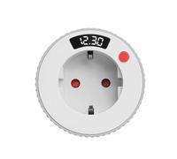 SIGANDG Prise de Compte à Rebours, Countdown Timer Prise Minuteur da 1 Minutos a 24 Horas, Minuteur Prise Electrique Programmateur, Prise Electrique avec Timer 3680W 16A pour Électroménagers