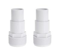 SIGANDG Raccords De Tuyau Pour Piscine - DiamèTre : 32/38 mm Sur 1,25" / 1,5",Blanc,(2 Pièces)