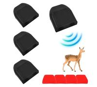 SIGANDG Sifflet Ultrasons Ultra Son Anti-Gibier,Ultrasonique Cerf Attention,Dispositif de Sifflet d'avertissement,Éviter de Heurter Les Animaux,pour Voitures, Camions, Motos,Paquet de 4