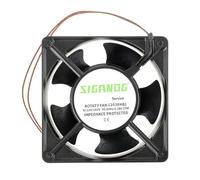 SIGANDG Ventilateur Axial pour Cassette de Cheminée, Insérable, Haute Température, Pales Métalliques, Silencieux, Pour poêles, extracteurs, cheminées, poêles à bois (120 x 120 x 38 mm)