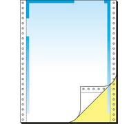 SIGEL 26246 Papier informatique 12 "x240 mm, A4, LP, 80 g/m², 2f, dégradé bleu, 500 jeux, papier continu