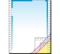 SIGEL 26256 Papier informatique 12 "x240 mm, A4, LP, 70 g/m², 3f, dégradé bleu, 400 jeux, papier continu