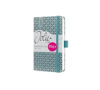 SIGEL 7J132 Agenda semainier Jolie 2027-1 an - environ A6 - Ocean Blue - 2 pages = 1 semaine - couverture rigide - 80 g/m² - bleu moyen - 174 p. - certification FSC