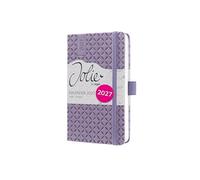 SIGEL 7J138 Agenda semainier Jolie 2027-1 an - environ A6 - Lavender Purple - 2 pages = 1 semaine - couverture rigide - 80 g/m² - lavande - 174 p. - certification FSC