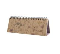 SIGEL 7J900 Calendrier de bureau, 1/2 A4 paysage, brun, pourpre, beige | Planificateur, Calendrier hebdomadaire, Organisateur | certifié FSC - Jolie