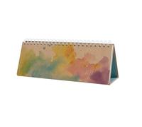 SIGEL 7J901 Calendrier de bureau, 1/2 A4 paysage, bleu, jaune, pourpre, rose | Planificateur, Calendrier hebdomadaire, Organisateur | certifié FSC - Jolie