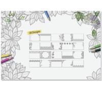 sigel Sous-main en papier HO580 A2 (59,5×41 cm) motifs imprimés noir et blanc FSC 20 feuilles