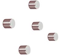 SIGEL Aimants Ba700 – Lot de 5 cylindriques Néodyme N42 Ø 1×1 cm pour tableaux magnétiques Argenté