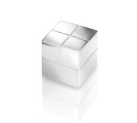 SIGEL Aimant SuperDym 2 x 2 cm | BA196, cubique, néodyme N48, argenté