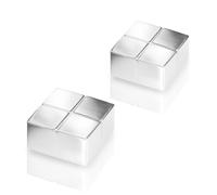 SIGEL Aimants SuperDym 2 x 1 cm | BA704, lot de 2, cubes, néodyme N45, argenté