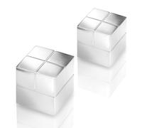 SIGEL Aimants SuperDym 2 x 2 cm | BA706, lot de 2, cubes, néodyme N48, argenté