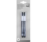 Sigel Artverum Marqueurs À Craie Liquide Effaçable 20 Pointe Ogive 1-2 Mm Blanc