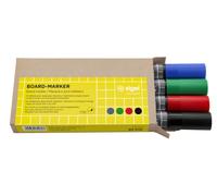 Sigel Marqueurs BA010 pour tableau blanc et verre – effaçables, pointe 2–3 mm, 4 couleurs