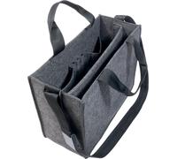 SIGEL BA410 Desk Sharing Bag M - Feutre synthétique - gris foncé - 36 x 28 cm