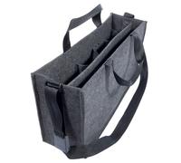 SIGEL BA411 Desk Sharing Bag L - Feutre synthétique - gris foncé - 50 x 28 cm