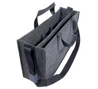 SIGEL Ba411 Sacoche desk Sharing L, Feutre Synthétique, Gris Foncé, 50 X 28 cm