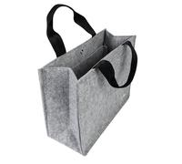 Sigel BA430 Sac de Bureau Partagé Basic, en feutre synthétique, pour ordinateurs portables jusqu’à 15,4", Sacoche Légère M (36 x 28 cm), avec fermeture à bouton, Desk Sharing Bag, gris clair