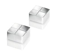 SIGEL Ba704 Lot de 2 Aimants, Cubes Aimantés, Néodyme N45, pour Tableaux Magnétiques, 2 X 1 X 2 cm, Agenté