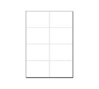 Sigel - Blanc - A7 (74 X 105 Mm) - 185 G/M² - 160 Carte(S) (20 Feuille(S) X 8 Fiches