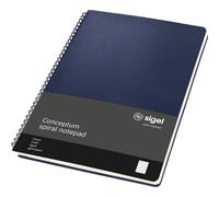 Sigel Bloc à spirales Conceptum Hardcover CO825 bleu foncé DIN A4 ligné Nombre