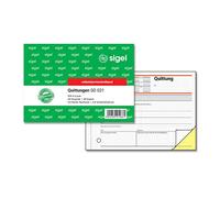 Sigel – Bloc de bons de réception papier carbone, format paysage 2 x 40 feuilles