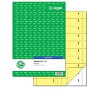 Sigel bo116 billet livre 1000 tickets Jaune avec papier bleu A4 2 x 50 feuilles