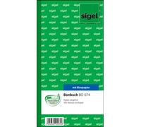Sigel Bonbuch, 360 Tickets, 105 x 200 mm, 2 x 60 feuilles de papier bleu avec ziegelrot