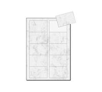 [Ref:DP742] SIGEL Cartes de visite 3C, 85 x 55 mm, 225 g/m2, marbre gris, 100