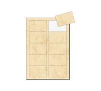 Sigel Business Card 3C DP744 - Beige marbre - 85 x 55 mm - 225 g/m² - 100 carte(s) (10 feuille(s) x 10 cartes de visite