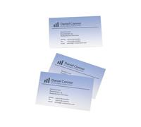 Sigel Business Card 3c Dp746 - Dégradé Bleu - 85 X 55 Mm - 200 G/M² - 100 Carte(S) (10 Feuille(S) X 10 Cartes De Visite