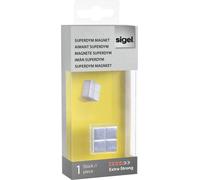 SIGEL C10 aimant extra-fort argent 2,0 x 1,0 x 2,0 cm