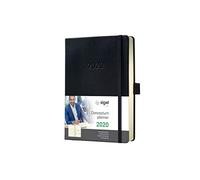 SIGEL C2013 Agenda semainier 2020 Conceptum, couverture rigide, 10,8 x 15,1 cm, noir