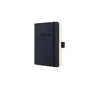 SIGEL C2207 Agenda semainier 18 mois 2021/2022 Conceptum, couverture souple, 9,3 x 14 cm, noir