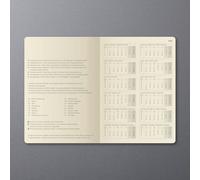 Sigel C2503 Agenda Semainier Et Carnet 2024/2025, A5, Couverture Rigide, Noir - Conceptum
