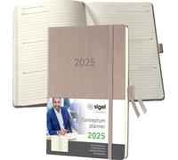 SIGEL C2560 SIGEL Buchkalender Conceptum 2025 taupe