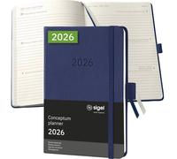 Sigel C2663 Calendrier hebdomadaire Conceptum 2026 Hardcover DIN A6 bleu foncé 1 pc(s) Nombre de pages: 176