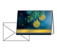 sigel Carte de Noël 'Golden Glitter', A6, 220 g/m2 G