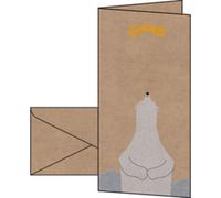 SIGEL Carte de Noël 'Polar bear with shooting star', long