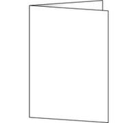 [Ref:DP910] SIGEL Cartes 2 volets A5 (A4) 185 g Extra blanc Pqt 50