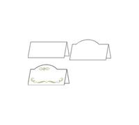 sigel - Cartes de table, blanc éclatant, 185 g/m2, 240x60/120mm, 40 sur 20f