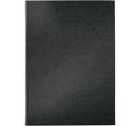 SIGEL SM110 Protège-menus à cordon élastique, 24 x 34 x 1,2 cm, similicuir aspect lin, noir