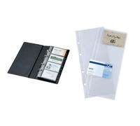 Sigel Classeur A Anneaux Pour Cartes De Visite, Noir, Mat,