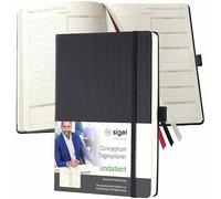 Sigel Agenda journalier CONCEPTUM® CO705 DIN A5 couleur de la reliure: noir 1 pc(s)